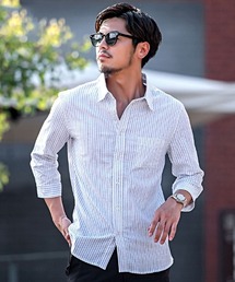 Vicci（ビッチ）の「『SILVER BULLET SELECT AP/シルバーバレットセレクト』7分袖綿麻シャツ 【XLサイズ新登場】（シャツ/ブラウス）」