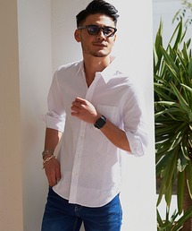 Vicci | 『SILVER BULLET SELECT AP/シルバーバレットセレクト』7分袖綿麻シャツ(シャツ/ブラウス)