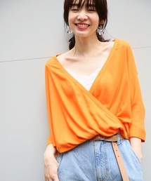 A part by | Rカシュクールブラウス７S 750055 (シャツ/ブラウス)