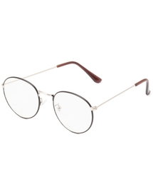 細フレームダテメガネ