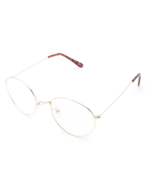 grove(グローブ)の「細フレームダテメガネ(サングラス・レディース・ブラック/ピンクゴールド/ゴールド系1/ゴールド・00)」の3枚目の写真