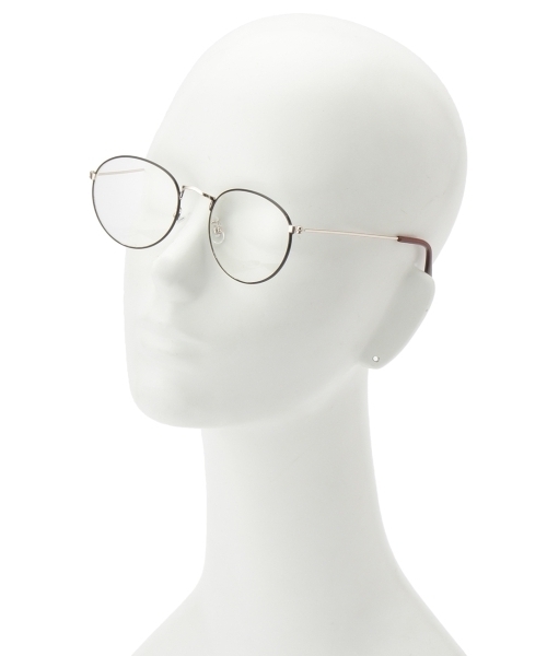 grove(グローブ)の「細フレームダテメガネ(サングラス・レディース・ブラック/ピンクゴールド/ゴールド系1/ゴールド・00)」の11枚目の写真