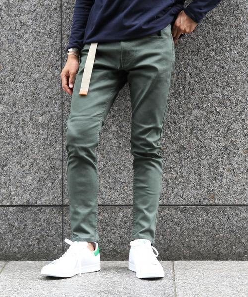 coen(コーエン)の「イージースリムスキニーパンツ(coen EASY SLIM)2017FW(その他パンツ・メンズ・ブラック/ベージュ/オリーブ/ネイビー・SMALL/X-LARGE/MEDIUM/LARGE)」の3枚目の写真