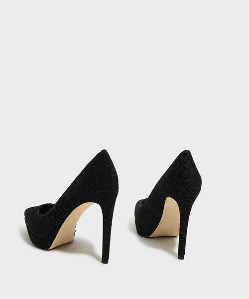 CHARLES & KEITH(チャールズ & キース)の「ポインテッドプラットフォームパンプス / POINTED PLATFORM PUMPS(パンプス・レディース・ブラック/アイボリー・23.5cm/23cm/25.5cm/25cm/24.5cm/22.5cm)」の10枚目の写真