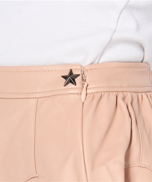 Chico（チコ）の「ラウンド切替レザーSK（スカート・レディース・ピンクベージュ/ワイン/ブラック・FREE）」の5枚目の写真