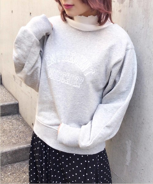 Cheek(チーク)の「ウラ毛プリントプルオーバー(スウェット・レディース・オフホワイト/グレー/カーキ/ネイビー・MEDIUM)」の3枚目の写真