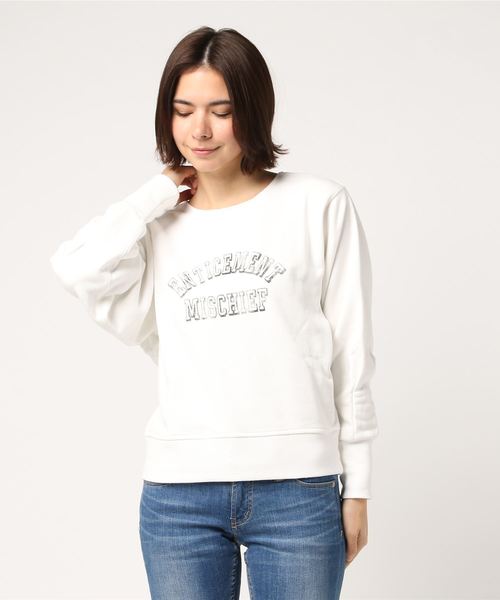 Cheek(チーク)の「ウラ毛プリントプルオーバー(スウェット・レディース・オフホワイト/グレー/カーキ/ネイビー・MEDIUM)」の2枚目の写真