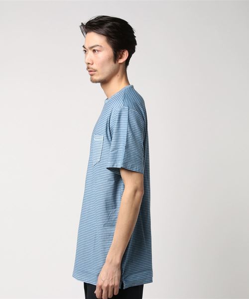 BILLABONG(ビラボン)の「BILLABONG メンズ 【SURFPLUS】 STRINGER SS CREW Tシャツ(Tシャツ/カットソー・メンズ・ブルー/マスタード・SMALL/LARGE/MEDIUM)」の3枚目の写真