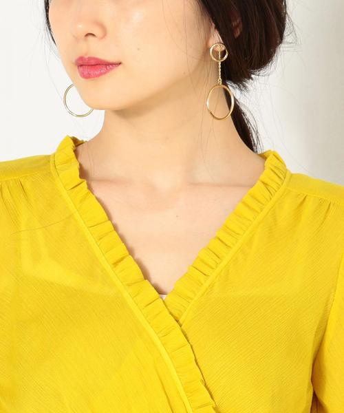 Jewel Changes（ジュエルチェンジズ）の「JC Cヨウリュウ 切替 マキシワンピース（ワンピース・レディース・パープル/イエロー・36/38）」の7枚目の写真