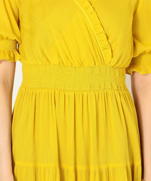 Jewel Changes（ジュエルチェンジズ）の「JC Cヨウリュウ 切替 マキシワンピース（ワンピース・レディース・パープル/イエロー・36/38）」の9枚目の写真