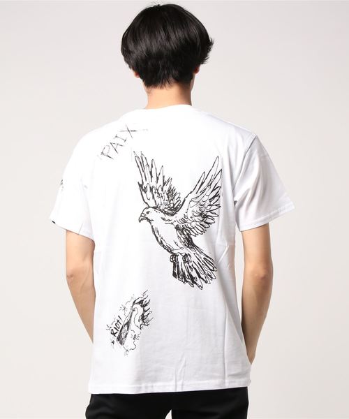 DEFEND PARIS（ディフェンド パリス）の「DEFEND PARIS(ディフェンド パリス)WINS  半袖Tシャツ（Tシャツ/カットソー・メンズ・ホワイト/ブラック・MEDIUM/SMALL/LARGE/XX-LARGE）」の5枚目の写真