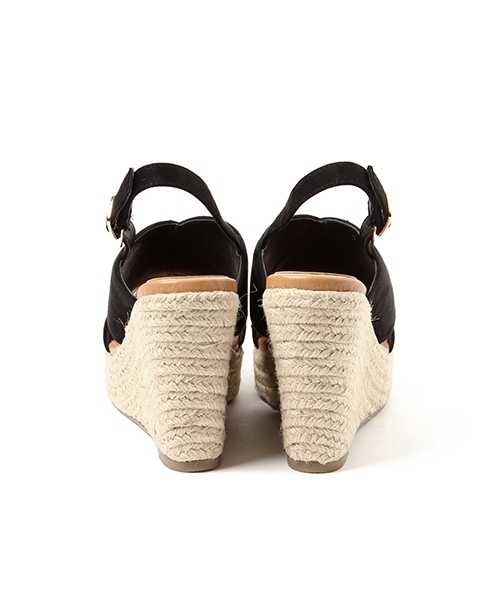 laboratory work（ラボラトリーワーク）の「クロスウェッジサンダル（サンダル・レディース・ブラック/ベージュ・SMALL/MEDIUM/LARGE）」の7枚目の写真