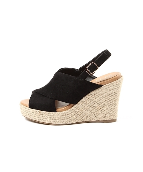 laboratory work（ラボラトリーワーク）の「クロスウェッジサンダル（サンダル・レディース・ブラック/ベージュ・SMALL/MEDIUM/LARGE）」の8枚目の写真