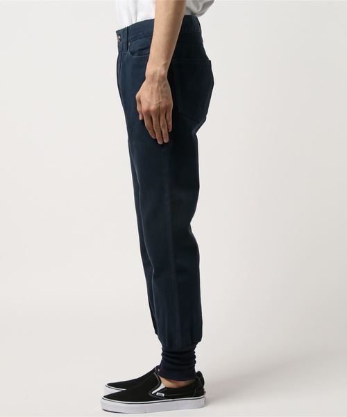 FLAT LIFE（フラットライフ）の「ヘムリブパンツ（その他パンツ・メンズ・ベージュ/ネイビー/グリーン・SMALL/MEDIUM/LARGE）」の4枚目の写真