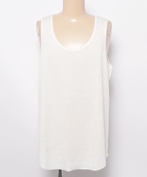 WEGO（ウィゴー）の「WEGO/吸水速乾ワッフルロングタンクトップ（タンクトップ・メンズ・ホワイト/ブラック系その他5・SMALL/MEDIUM/LARGE）」の14枚目の写真