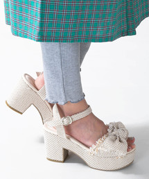 WEGO | WEGO/リボンフリンジサンダル(サンダル)