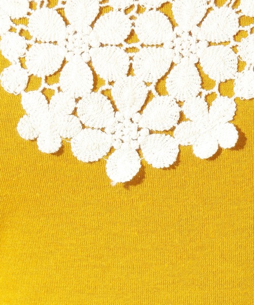 n'ee-ne（ネーネ）の「フラワーレースキャミソール（キャミソール・レディース・ブラック/キナリ/ネイビー/マスタード・M/LL/L）」の9枚目の写真