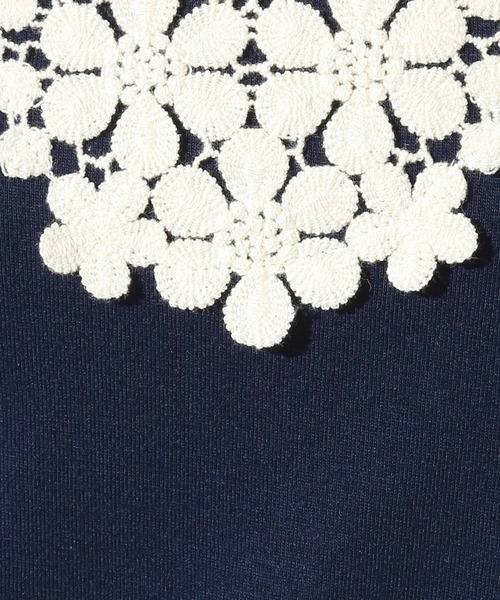 n'ee-ne（ネーネ）の「フラワーレースキャミソール（キャミソール・レディース・ブラック/キナリ/ネイビー/マスタード・M/LL/L）」の7枚目の写真