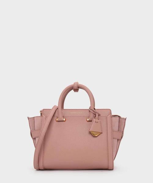 CHARLES & KEITH(チャールズ & キース)の「トップハンドルシティバッグ / TOP HANDLE CITY BAG(トートバッグ・レディース・ダークグリーン/マスタード/ピンク系その他/プラム/グレー系その他2・M)」の5枚目の写真
