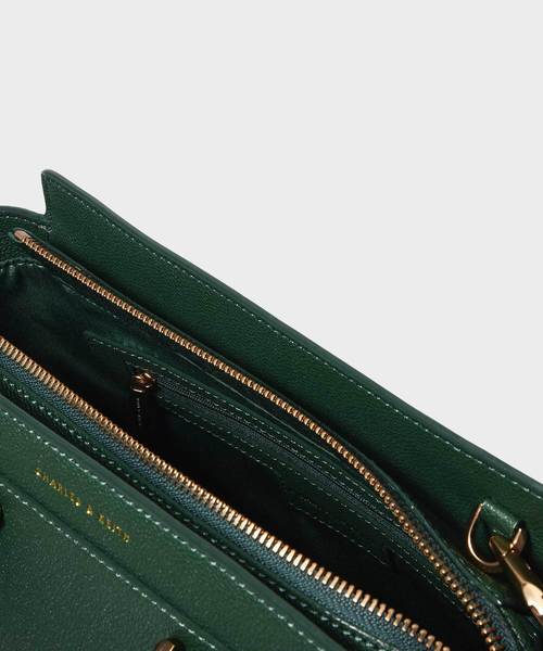 CHARLES & KEITH(チャールズ & キース)の「トップハンドルシティバッグ / TOP HANDLE CITY BAG(トートバッグ・レディース・ダークグリーン/マスタード/ピンク系その他/プラム/グレー系その他2・M)」の11枚目の写真