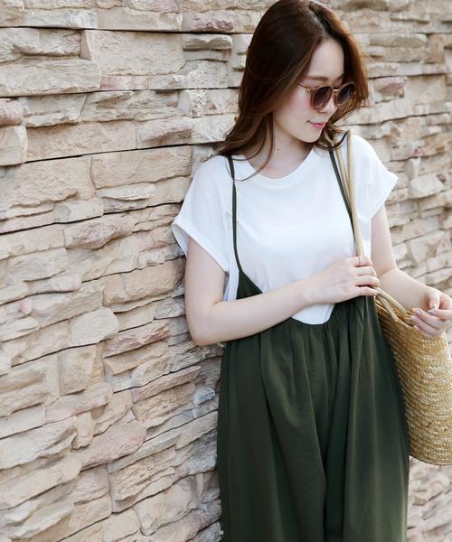 Doula Doula（ドゥーラドゥーラ）の「ヴィンテージクロスキャミサロペット（サロペット/オーバーオール・レディース・ブラック/キャメル/カーキ・FREE）」の15枚目の写真