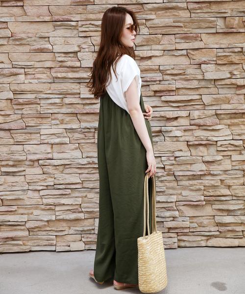 Doula Doula（ドゥーラドゥーラ）の「ヴィンテージクロスキャミサロペット（サロペット/オーバーオール・レディース・ブラック/キャメル/カーキ・FREE）」の18枚目の写真