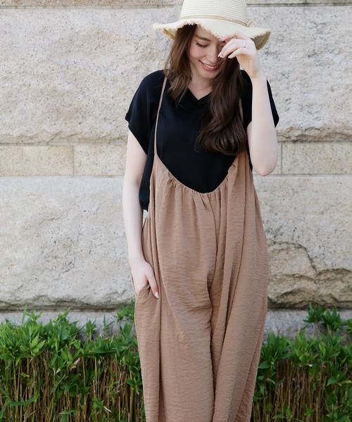 Doula Doula（ドゥーラドゥーラ）の「ヴィンテージクロスキャミサロペット（サロペット/オーバーオール・レディース・ブラック/キャメル/カーキ・FREE）」の21枚目の写真