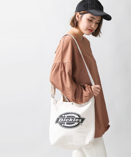 Dickies（ディッキーズ）の「∴WEGO/Dickies別注2WAYショルダートートバッグ（トートバッグ・レディース・ナチュラル・FREE）」の3枚目の写真
