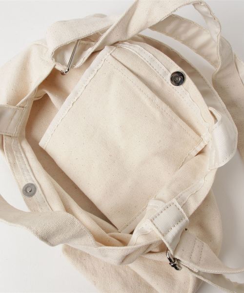 Dickies（ディッキーズ）の「∴WEGO/Dickies別注2WAYショルダートートバッグ（トートバッグ・レディース・ナチュラル・FREE）」の8枚目の写真