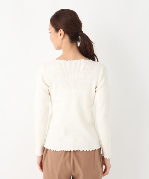 GLOBAL WORK（グローバルワーク）の「メロークルーネックプルオーバー長袖/804787（ニット/セーター・レディース・ホワイト/ブラック/ネイビー/レッド/パープル系その他5・MEDIUM/LARGE）」の10枚目の写真