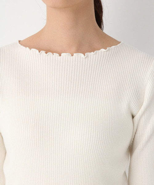 GLOBAL WORK（グローバルワーク）の「メロークルーネックプルオーバー長袖/804787（ニット/セーター・レディース・ホワイト/ブラック/ネイビー/レッド/パープル系その他5・MEDIUM/LARGE）」の11枚目の写真