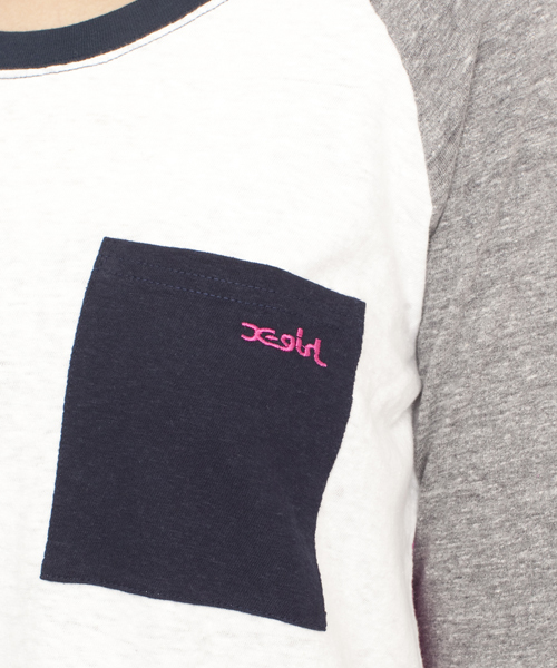 X-girl（エックスガール）の「CRAZY COLOR B/B TEE DRESS（ワンピース・レディース・ホワイト/ブラック/アッシュグレー・1/2）」の7枚目の写真