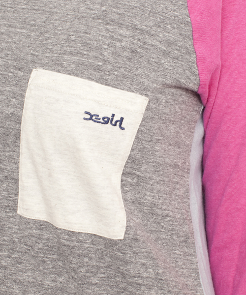 X-girl（エックスガール）の「CRAZY COLOR B/B TEE DRESS（ワンピース・レディース・ホワイト/ブラック/アッシュグレー・1/2）」の9枚目の写真