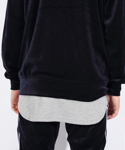 ８(eight)（エイト）の「ベロアパーカー ジップパーカー（パーカー・メンズ・ブラック/ベージュ/ネイビー/グリーン/ワイン・MEDIUM/LARGE/X-LARGE）」の21枚目の写真