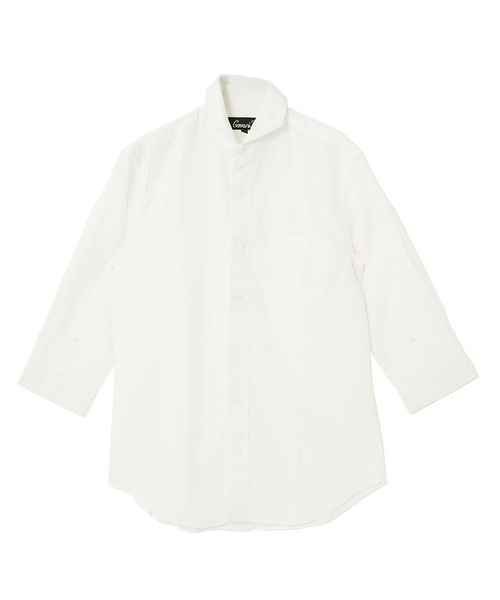 SILVER BULLET(シルバーバレット)の「『CavariA/キャバリア』綿麻ホリゾンタルカラー7分袖シャツ(シャツ/ブラウス・メンズ・ブラック/ネイビー/オレンジ/ホワイト/モスグリーン/ターコイズブルー/グレー/ピンク/カーキ/ロイヤルブルー/ホワイト系その他/ブルー系その他/ベージュ系その他/ブルー系その他2・L/M/XL)」の17枚目の写真