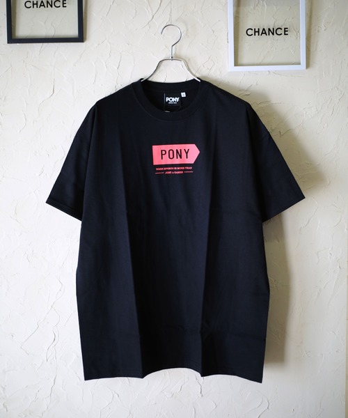 PONY(ポニー)の「PONY 半袖Tシャツ(Tシャツ/カットソー・メンズ・ホワイト系その他4/イエロー系その他2/ブラック×ホワイト/ブラック系その他/ホワイト/ブラック系その他4/ピンク/ホワイト系その他3/ホワイト×ブラック/ブラック/スカイブルー/ライム/ブラック×イエロー/ホワイト×レッド/レッド/ブラック系その他2/カーキ/イエロー/ミント/ゴールド/サックスブルー/ブラック系その他3/イエロー系その他/ブラック×レッド/パープル/グリーン/パープル系その他/グレー/ブルー系その他/グリーン系その他/ホワイト系その他/ホワイト×イエロー・XL/L/M/S)」の12枚目の写真