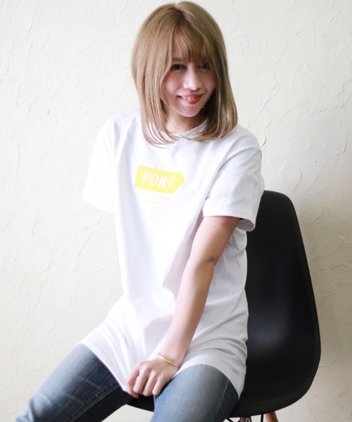 PONY(ポニー)の「PONY 半袖Tシャツ(Tシャツ/カットソー・メンズ・ホワイト系その他4/イエロー系その他2/ブラック×ホワイト/ブラック系その他/ホワイト/ブラック系その他4/ピンク/ホワイト系その他3/ホワイト×ブラック/ブラック/スカイブルー/ライム/ブラック×イエロー/ホワイト×レッド/レッド/ブラック系その他2/カーキ/イエロー/ミント/ゴールド/サックスブルー/ブラック系その他3/イエロー系その他/ブラック×レッド/パープル/グリーン/パープル系その他/グレー/ブルー系その他/グリーン系その他/ホワイト系その他/ホワイト×イエロー・XL/L/M/S)」の6枚目の写真