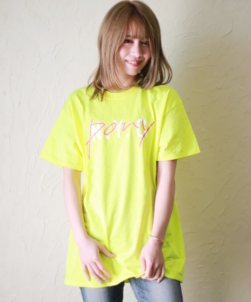 PONY(ポニー)の「PONY 半袖Tシャツ(Tシャツ/カットソー・メンズ・ホワイト系その他4/イエロー系その他2/ブラック×ホワイト/ブラック系その他/ホワイト/ブラック系その他4/ピンク/ホワイト系その他3/ホワイト×ブラック/ブラック/スカイブルー/ライム/ブラック×イエロー/ホワイト×レッド/レッド/ブラック系その他2/カーキ/イエロー/ミント/ゴールド/サックスブルー/ブラック系その他3/イエロー系その他/ブラック×レッド/パープル/グリーン/パープル系その他/グレー/ブルー系その他/グリーン系その他/ホワイト系その他/ホワイト×イエロー・XL/L/M/S)」の18枚目の写真