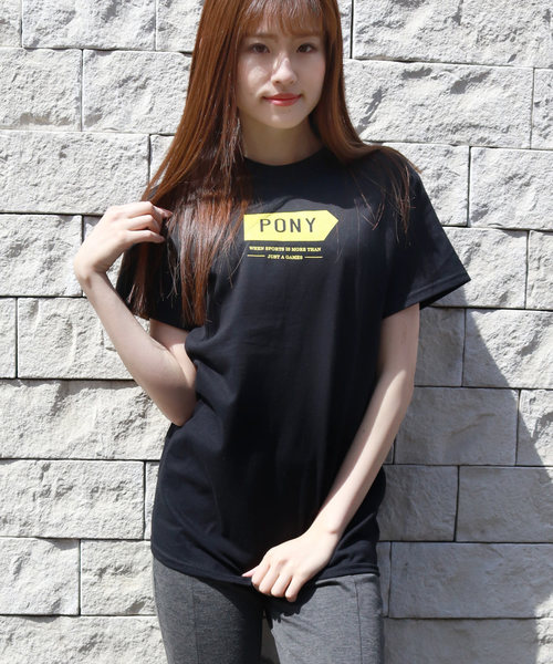 PONY(ポニー)の「PONY 半袖Tシャツ(Tシャツ/カットソー・メンズ・ホワイト系その他4/イエロー系その他2/ブラック×ホワイト/ブラック系その他/ホワイト/ブラック系その他4/ピンク/ホワイト系その他3/ホワイト×ブラック/ブラック/スカイブルー/ライム/ブラック×イエロー/ホワイト×レッド/レッド/ブラック系その他2/カーキ/イエロー/ミント/ゴールド/サックスブルー/ブラック系その他3/イエロー系その他/ブラック×レッド/パープル/グリーン/パープル系その他/グレー/ブルー系その他/グリーン系その他/ホワイト系その他/ホワイト×イエロー・XL/L/M/S)」の13枚目の写真