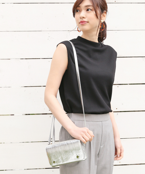 GLOBAL WORK（グローバルワーク）の「2WAYミニショルダー/831694（ショルダーバッグ・レディース・ブラック/その他1/ライトグレー・FREE）」の2枚目の写真