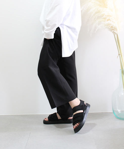 c.u.l（シーユーエル）の「【chuclla】スポーツサンダル マジックテープ chw754（サンダル・レディース・ブラック/ホワイト・35/36/37/38/39）」の5枚目の写真