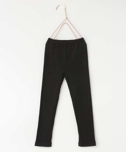 LOWRYS FARM（ローリーズファーム）の「リブレギンス　843469（その他パンツ・キッズ・ブラック/オフホワイト/ブラウン/ベージュ/ブルー/アイボリー/イエロー・100/110/120/130/X-LARGE/SMALL/MEDIUM/LARGE）」の2枚目の写真