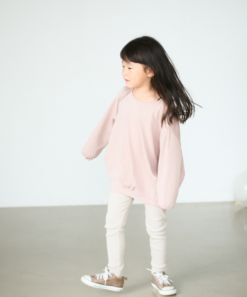 LOWRYS FARM（ローリーズファーム）の「リブレギンス　843469（その他パンツ・キッズ・ブラック/オフホワイト/ブラウン/ベージュ/ブルー/アイボリー/イエロー・100/110/120/130/X-LARGE/SMALL/MEDIUM/LARGE）」の22枚目の写真