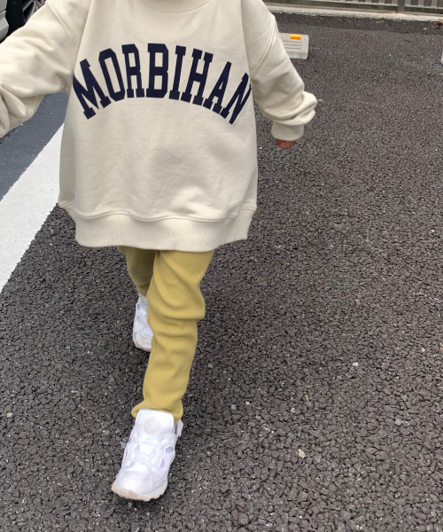 LOWRYS FARM（ローリーズファーム）の「リブレギンス　843469（その他パンツ・キッズ・ブラック/オフホワイト/ブラウン/ベージュ/ブルー/アイボリー/イエロー・100/110/120/130/X-LARGE/SMALL/MEDIUM/LARGE）」の13枚目の写真