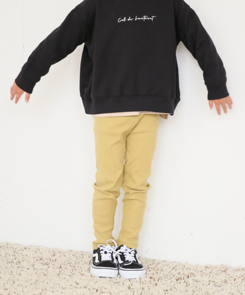 LOWRYS FARM（ローリーズファーム）の「リブレギンス　843469（その他パンツ・キッズ・ブラック/オフホワイト/ブラウン/ベージュ/ブルー/アイボリー/イエロー・100/110/120/130/X-LARGE/SMALL/MEDIUM/LARGE）」の15枚目の写真