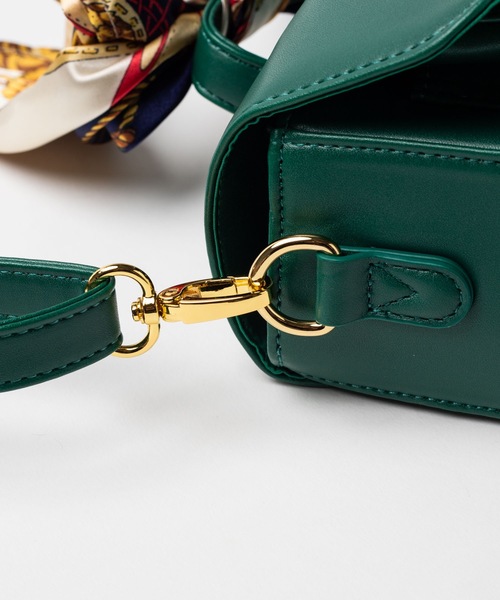 WEGO（ウィゴー）の「WEGO/【2点セット】スカーフ付きビットショルダーバッグ（ショルダーバッグ・レディース・ブラック/ダークブラウン/グリーン・FREE）」の10枚目の写真