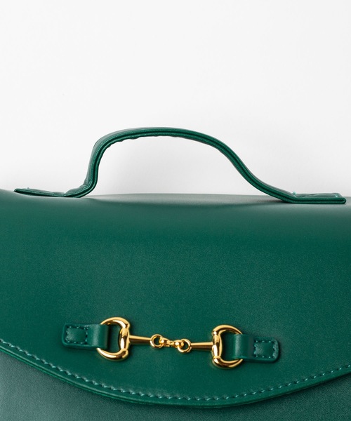 WEGO（ウィゴー）の「WEGO/【2点セット】スカーフ付きビットショルダーバッグ（ショルダーバッグ・レディース・ブラック/ダークブラウン/グリーン・FREE）」の7枚目の写真