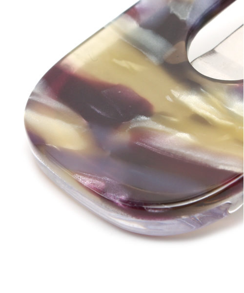 WEGO（ウィゴー）の「WEGO/ミックスアクリルバレッタ（バレッタ/ヘアクリップ・レディース・ピンク/ベージュ/グリーン/ブルー/パープル・FREE）」の7枚目の写真