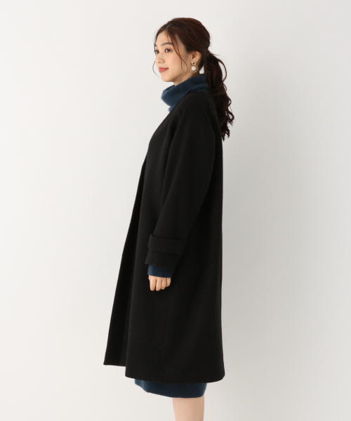 GLOBAL WORK（グローバルワーク）の「エアかるウールボリュームコート/834484（その他アウター・レディース・ブラック/ベージュ/ブルー/ピンク・FREE）」の21枚目の写真