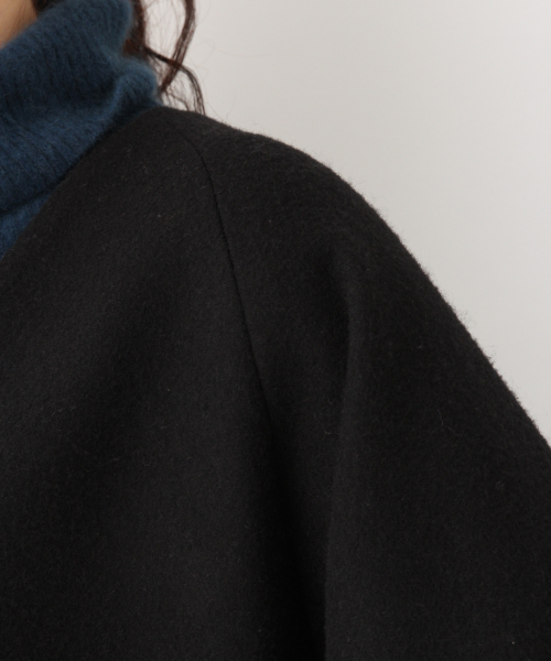 GLOBAL WORK（グローバルワーク）の「エアかるウールボリュームコート/834484（その他アウター・レディース・ブラック/ベージュ/ブルー/ピンク・FREE）」の16枚目の写真